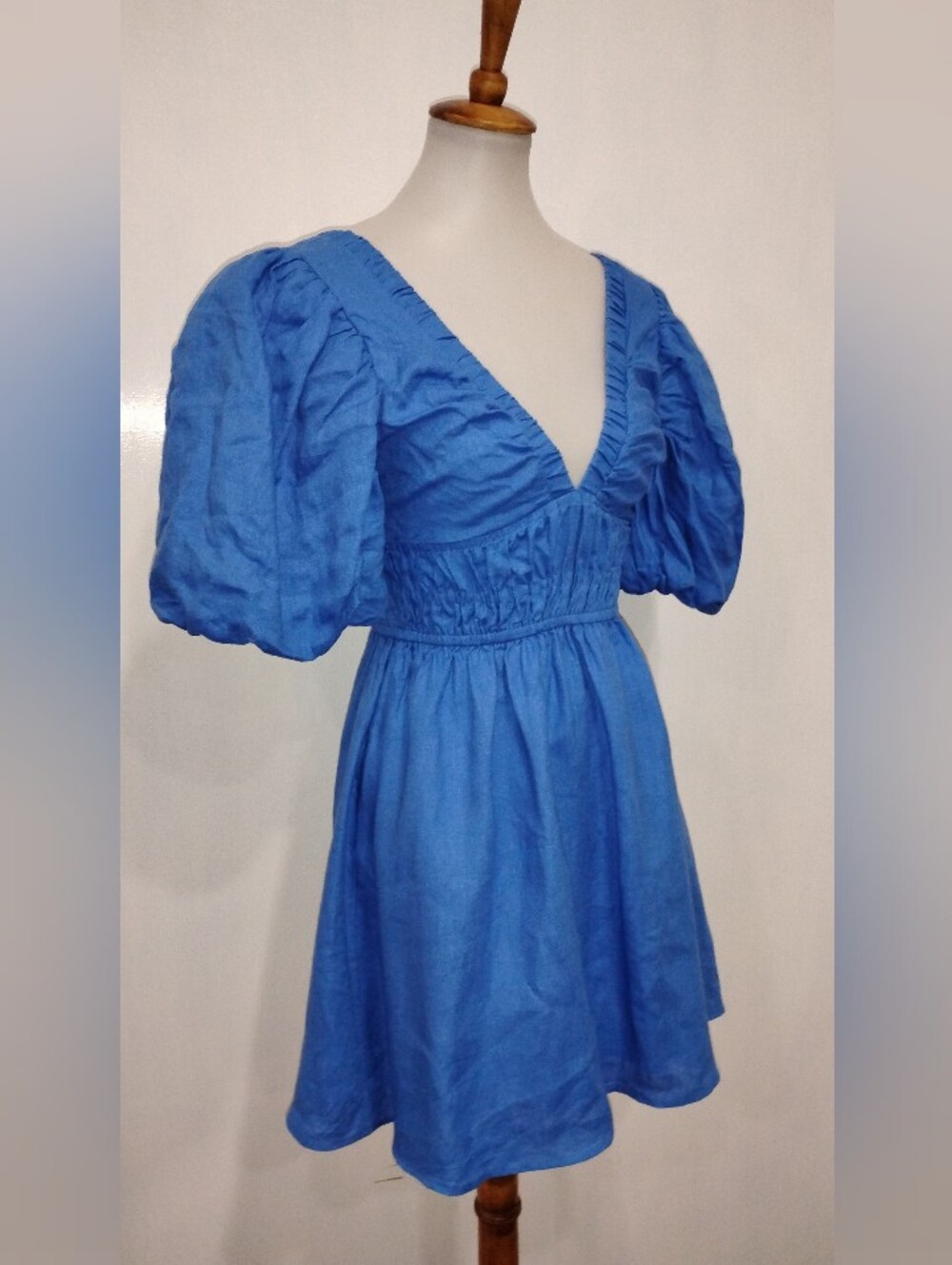BLUE LINEN AUSTRALIAN DRESS